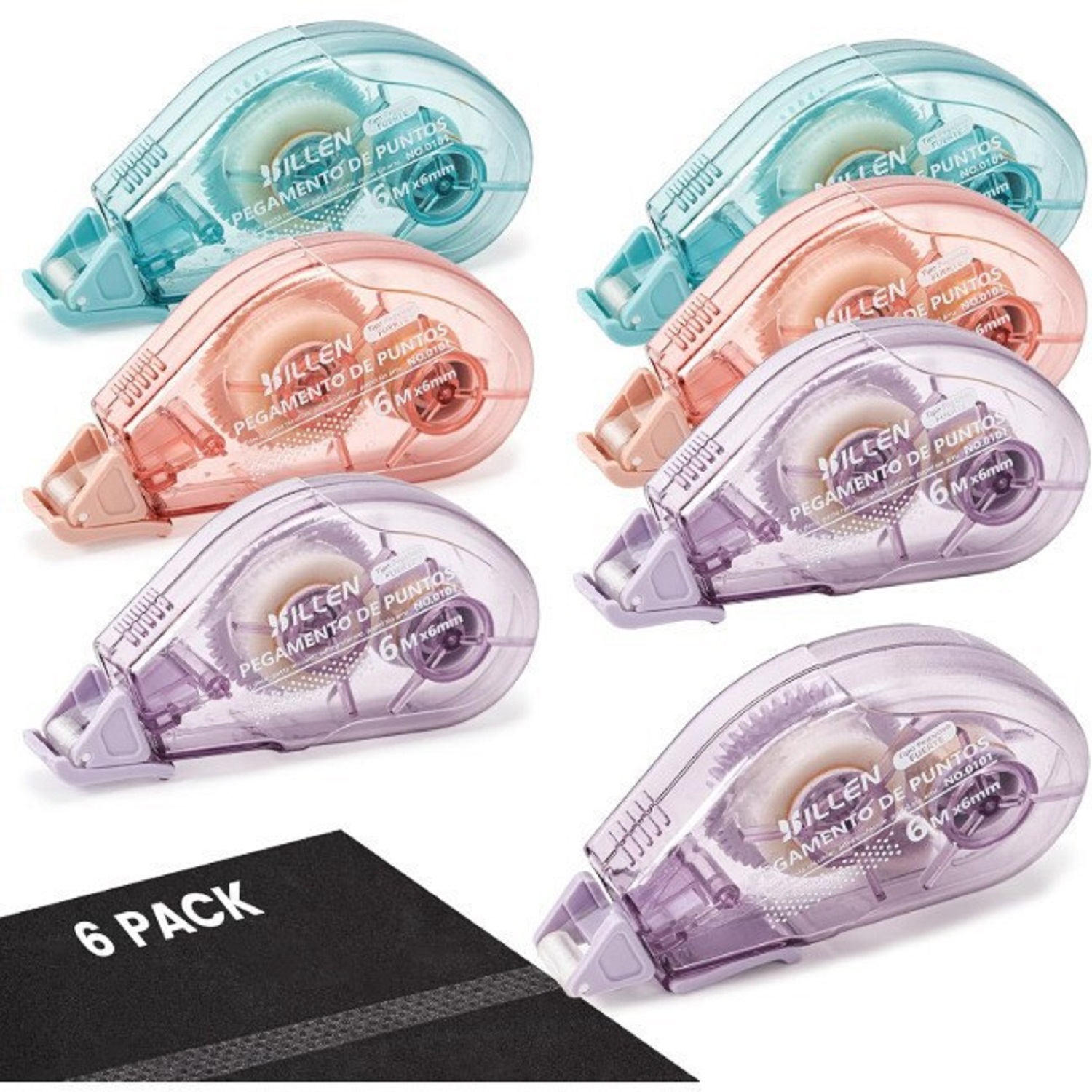 Correction Tape Roller - Makeasy Scrapbook-Klebeband, doppelseitiger Klebebandroller zum Basteln,