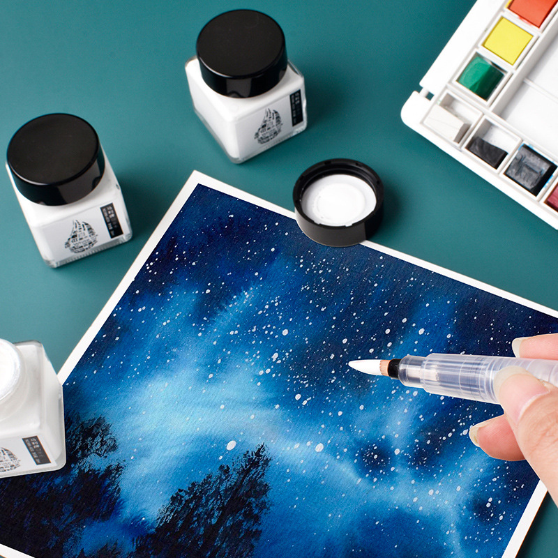 Correction Fluid White - 30ml abgefüllte Aquarell weiße Tinte Kunst