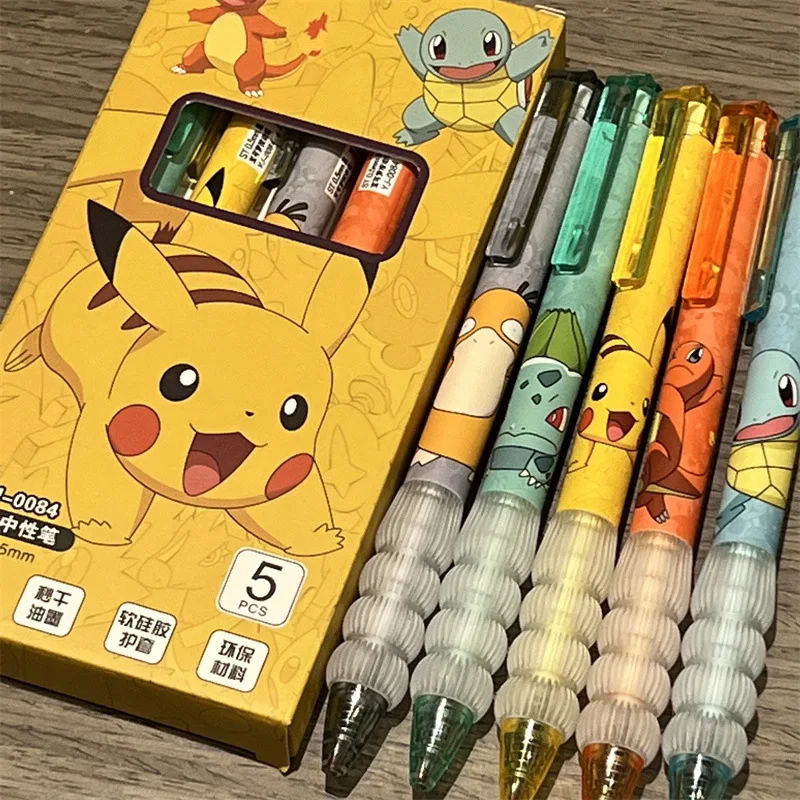 Gel Ink Pen Set - 5 stücke Pikachu Gel Pen-Set Pokemon