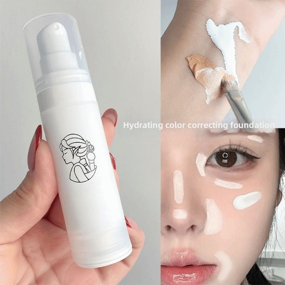 Correction Fluid White - Natürliches Finish Weiße Flüssige Foundation Aufbaubare