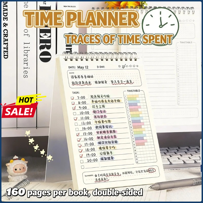 Office Stationery Supply List - 2 Stück Planer, Agenda, Spiral-Notizbuch, A5,