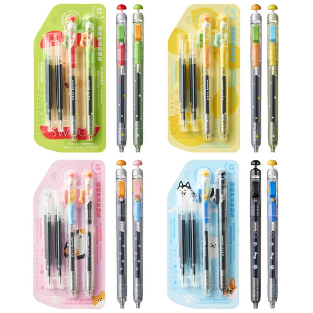 Gel Ink Pen Set - 4er-Set 0,5mm Relax-Schreibstift: Anti-Angst, Glatt Schreibender
