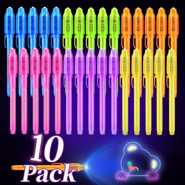 Highlighter Set Pastel - 10 Stück unsichtbare Tintenstifte, magischer Stift