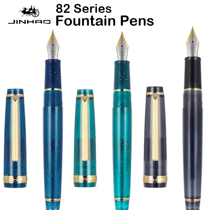 Office Stationery Supply Business - Jinhao 82-Füllfederhalter, luxuriöser transparenter Stift, Spin