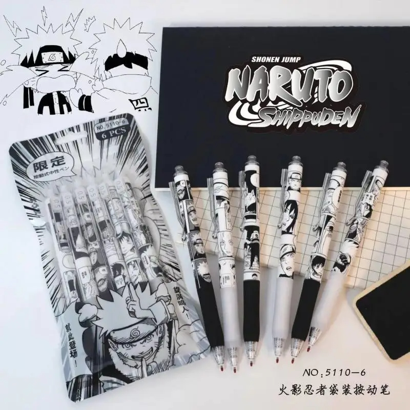 Gel Ink Pen Set - Naruto 6 teile/satz Gel Stift Anime