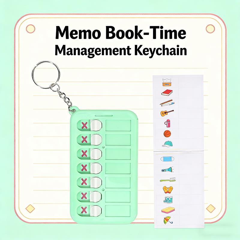 Office Stationery Supply List - Selbstdisziplin-Checkliste Schreibwaren-Memoboard Schulbedarf Tagebuch Schlüsselanhänger Notizbücher