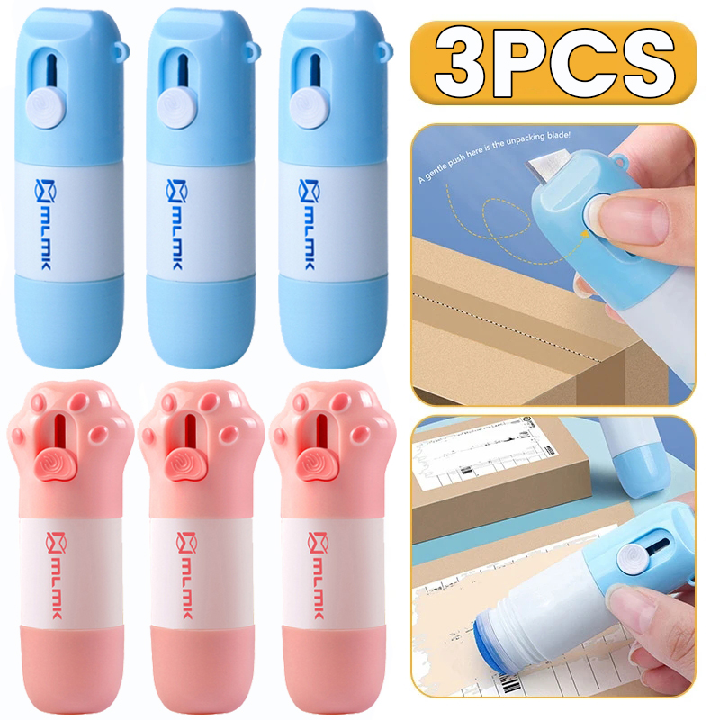 Correction Fluid White - 2-in-1-Thermopapier-Korrekturflüssigkeit mit Unboxing-Messer, Thermopapier, Schutzflüssigkeit für