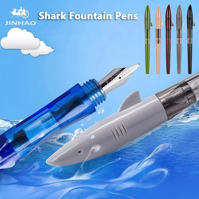 Office Stationery Supply Business - Jinhao Cute Shark Füllfederhalter, F-Feder, hochwertiger