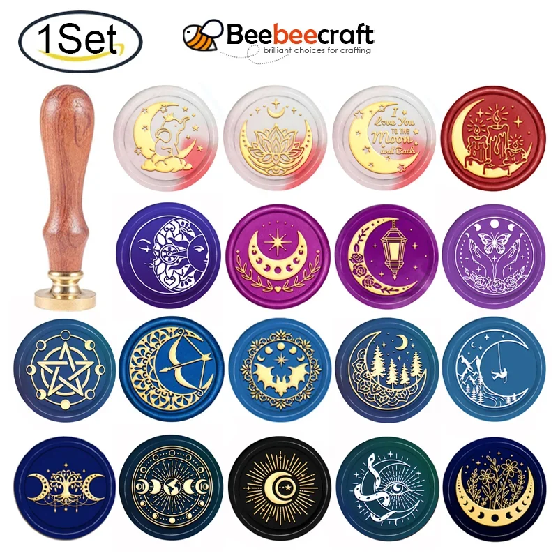 Wax Seal Stamp Kit - 1PC Mond Phase Wachs Dichtung Stempel
