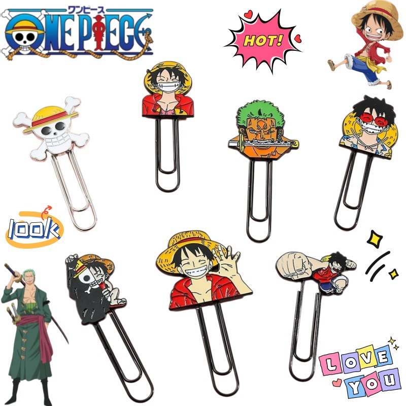 Paperclip Magnetic Set - Neuer One Piece Luffy Roronoa Zoro