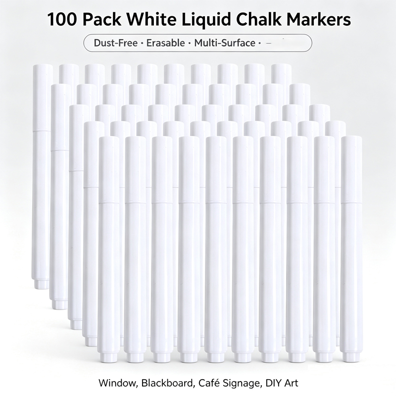 Correction Fluid White - Flüssigkreide-Stift, radierbar, 3–100 Stück, weißer Marker