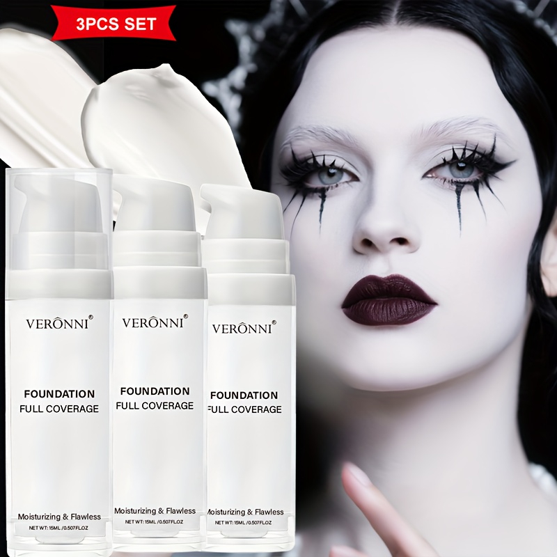 Correction Fluid White - Mattweißes flüssiges Foundation-Make-up, aufbaubare Grundierung und