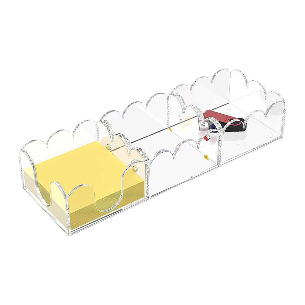 Paperclip Magnetic Set - Magnetischer 3-in-1-Haftnotizhalter aus Acryl: Moderner Organizer