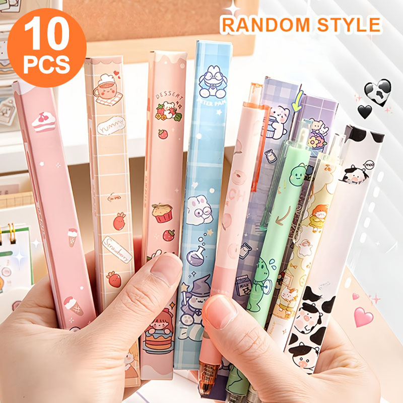 Office Stationery Supply Business - 10 Einzelne Gelstifte in einer Überraschungsbox,