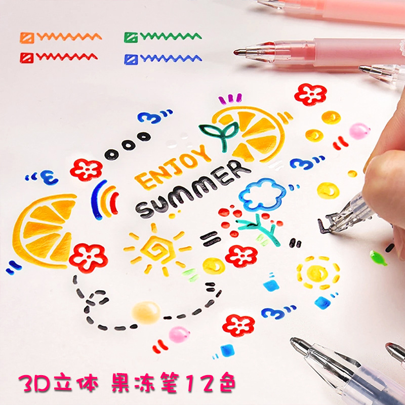 3D Drei-dimensional Gelee Stif – Gel Ink Pen Set Bewertung und Preis