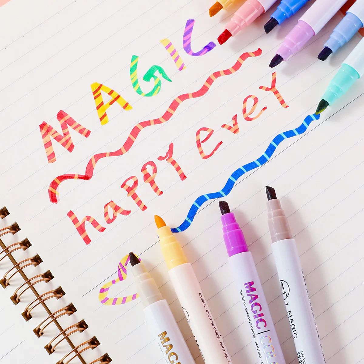Doppelseitiges Textmarker-Set  – Highlighter Set Pastel Bewertung und Preis
