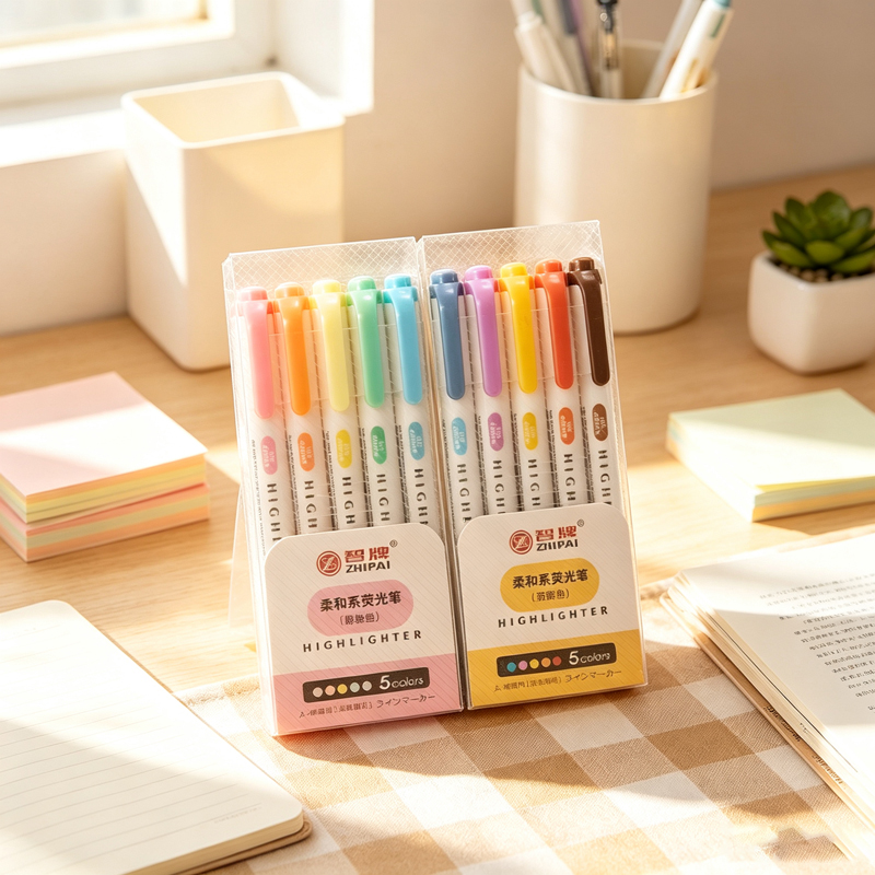 5 Farben Doppelkopf-Pastell-Te – Highlighter Set Pastel Bewertung und Preis