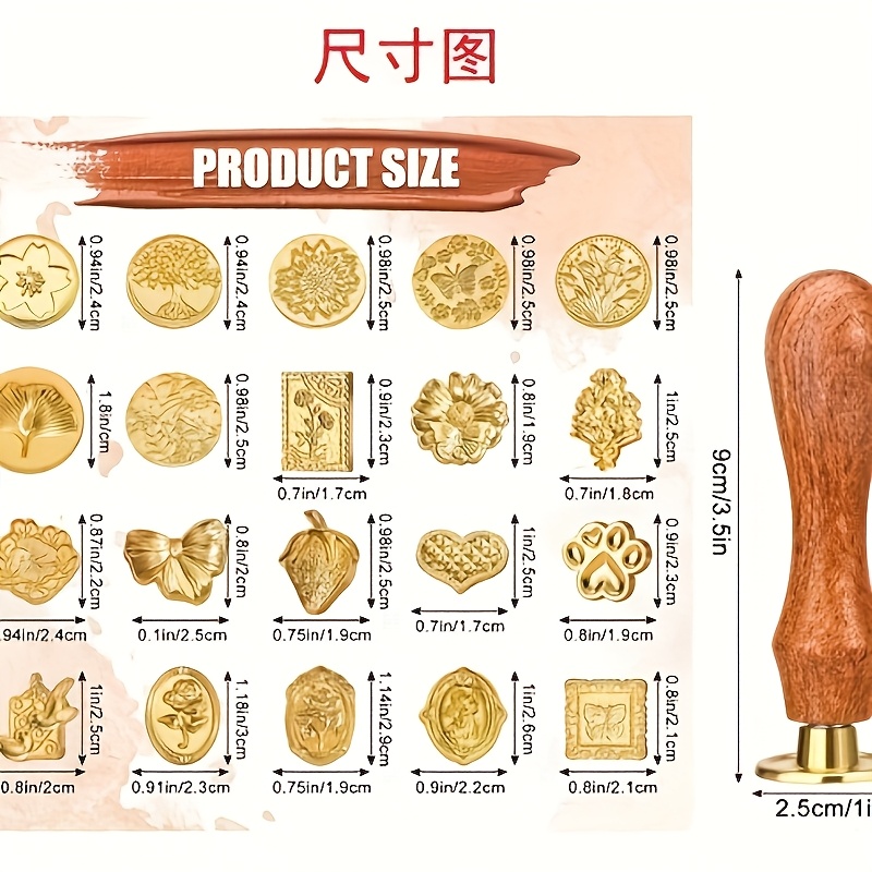 21-teiliges Wachssiegel-Set mi – Wax Seal Stamp Kit Bewertung und Preis