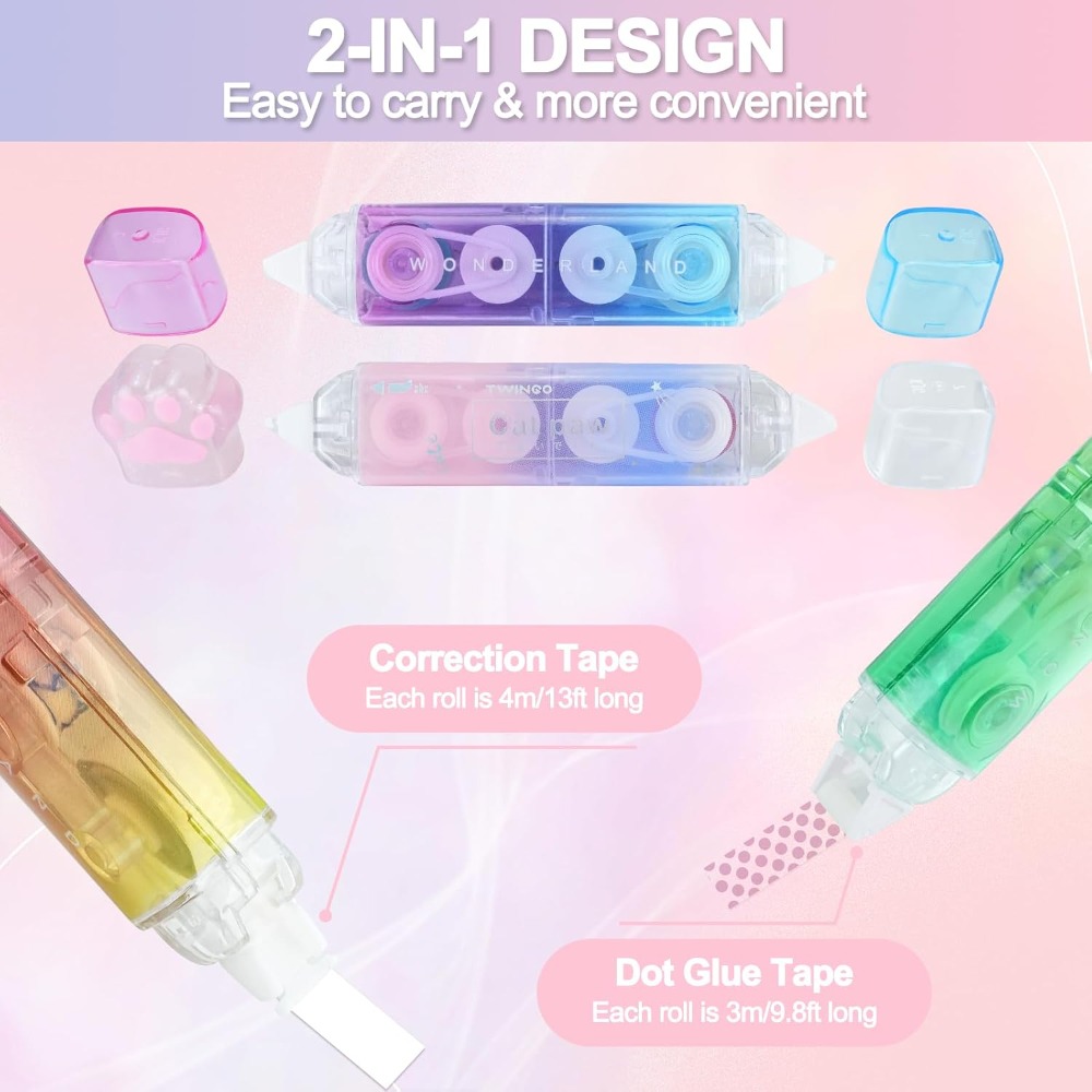 6 Stück Korrekturband, 2-in-1  – Correction Tape Roller Bewertung und Preis