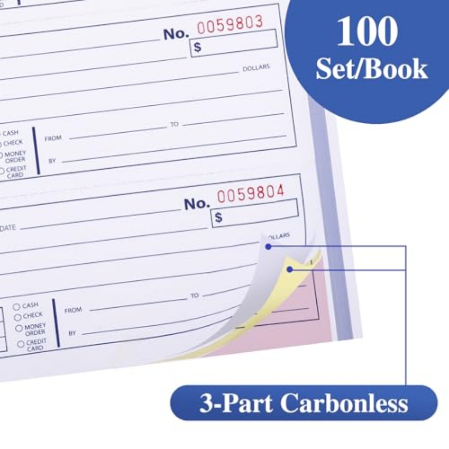 2er-Pack Quittungsbücher mit K – Carbon Copy Book Bewertung und Preis