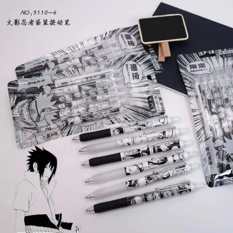 Naruto 6 teile/satz Gel Stift  – Gel Ink Pen Set Bewertung und Preis