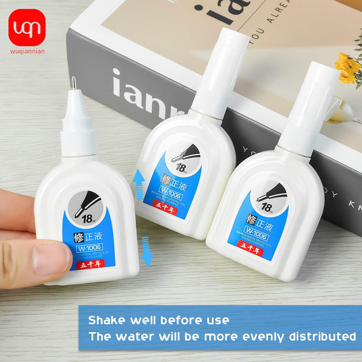 WQN-1/3/6PCS Einfache weiße Ko – Correction Fluid White Bewertung und Preis