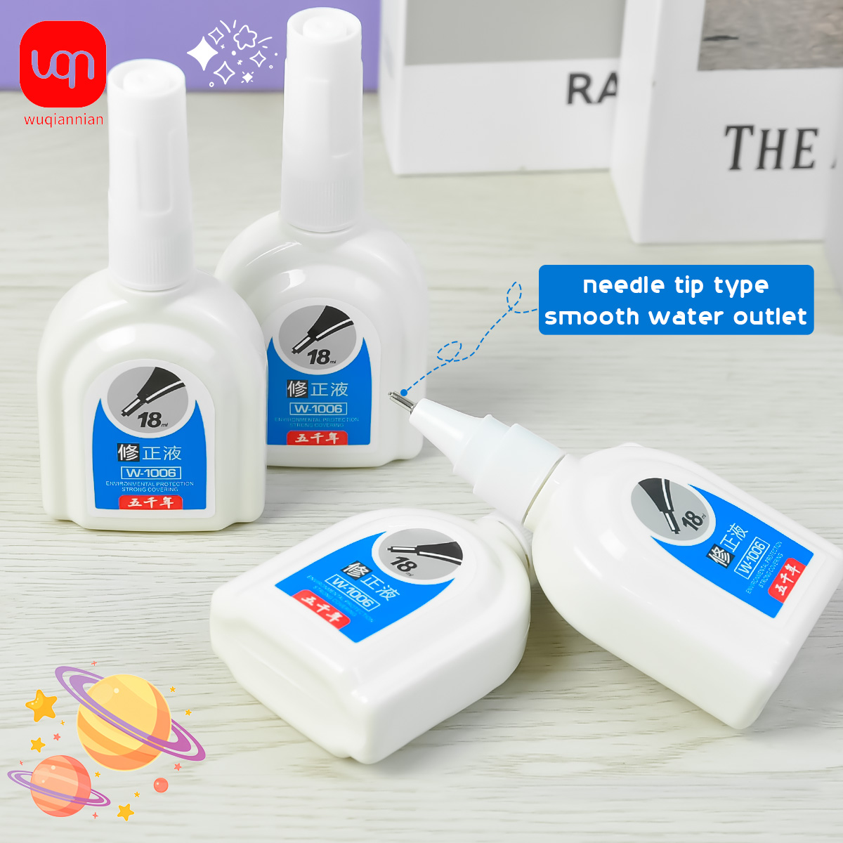 WQN-1/3/6PCS Einfache weiße Ko – Correction Fluid White Bewertung und Preis