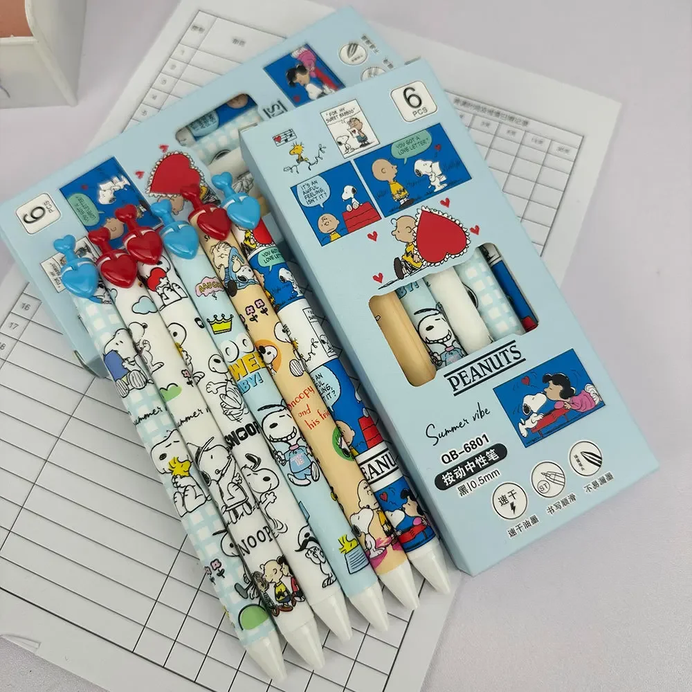 6-teiliges Snoopy Gelstift-Set – Gel Ink Pen Set Bewertung und Preis
