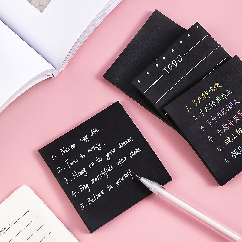 Schwarze N Times Haftnotizen T – Office Stationery Supply List Bewertung und Preis